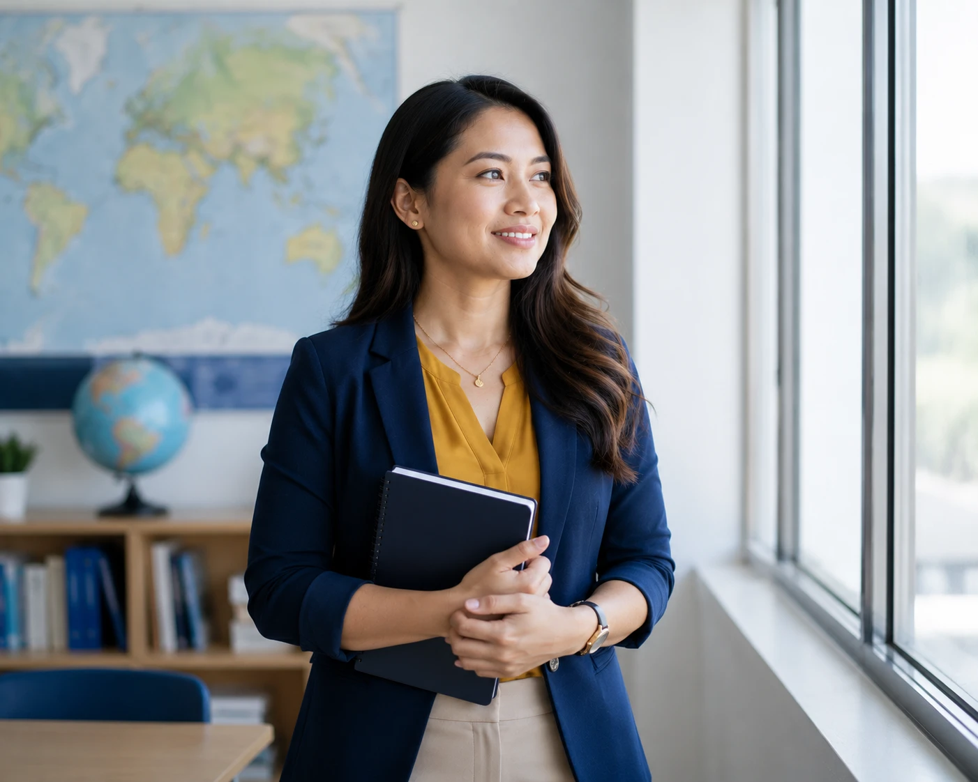 Teacher in a U.S. classroom