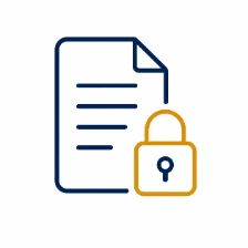 Document with padlock icon
